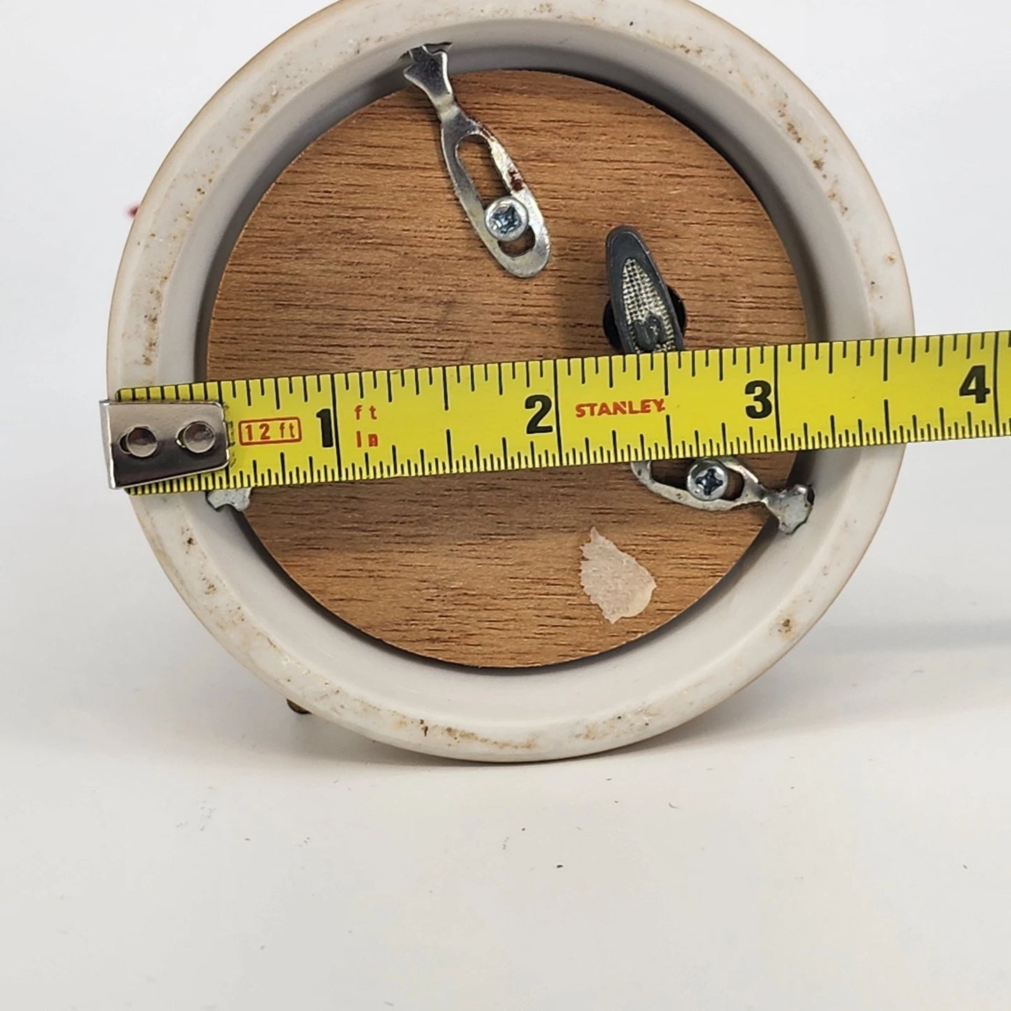 Cardinal & Baby Bird Music Box Figurine Red Bird Family Tree Stump Ceramic 8"