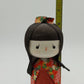 Kokeshi Style Asian Paper Doll Noise Maker Ball Colorful Crepe Paper Kimono