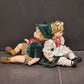 Hansel and Gretel Porcelain Dolls by Susan Wakeen Danbury Mint Hand Painted Vtg