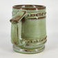 Frankoma Pottery C10 Mayan Aztec Desert Green Gold Coffee Mug Oklahoma Art 4"x3"