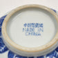 Blue White Chinese Porcelain Bowl & Spoon Set Rice Grain Motif