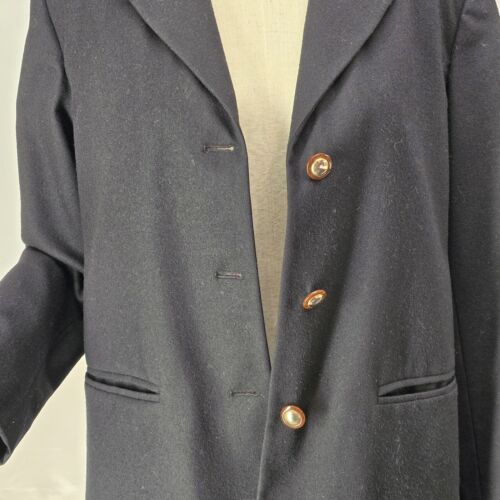 Club Classics Wool Blazer Women's 6 Black Lined Single Breasted 3-Button Pockets