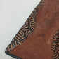 South African Hand Carved Wood Serving Bowl Tray Painted Zebra Pattern 15" x 6"