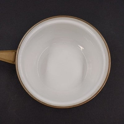 Corelle Coordinates Sauce Pan Lincoware Ivy Style Pattern Enamel Gold Handle