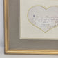 Love Verse Frames To Remember by Dr Dobbins Framed Wall Decor Ornate Gold Heart