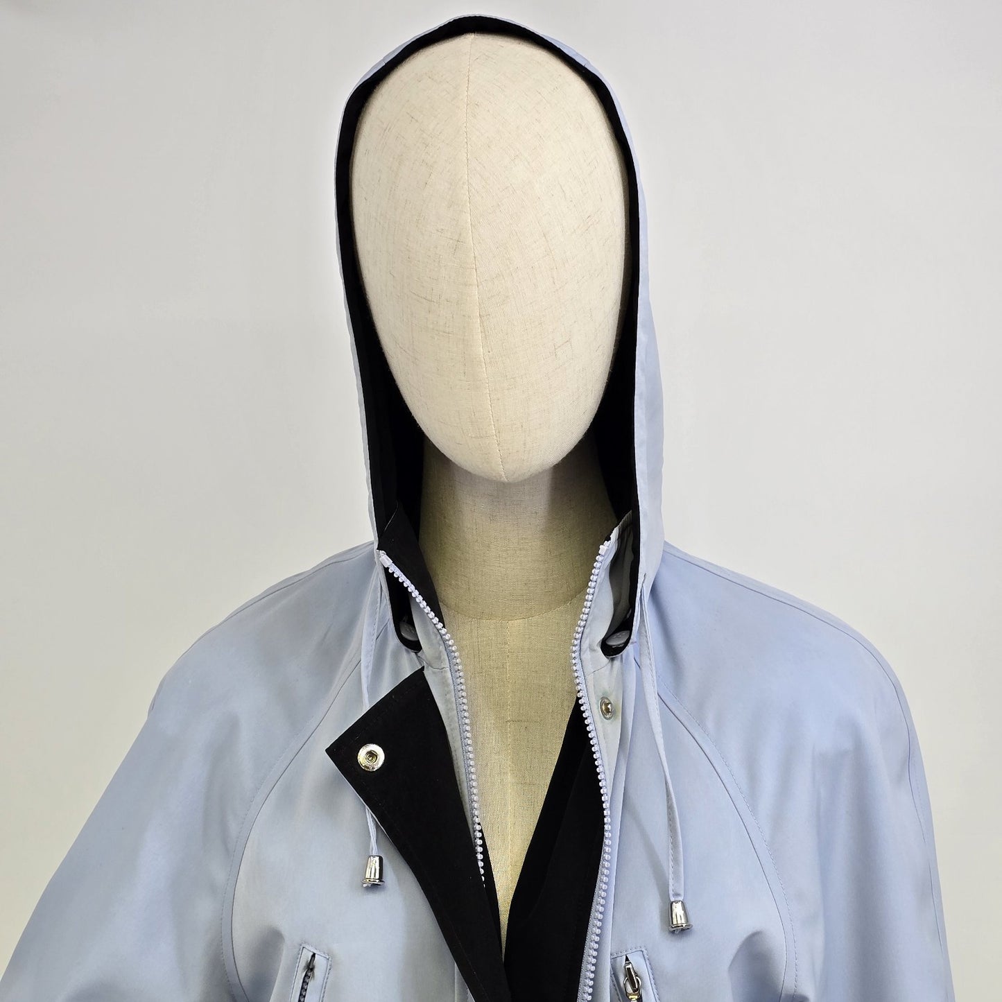 Braetan Women's Outwear Lined Windbreaker Blue Coat Small Jacket Full Zip Hood