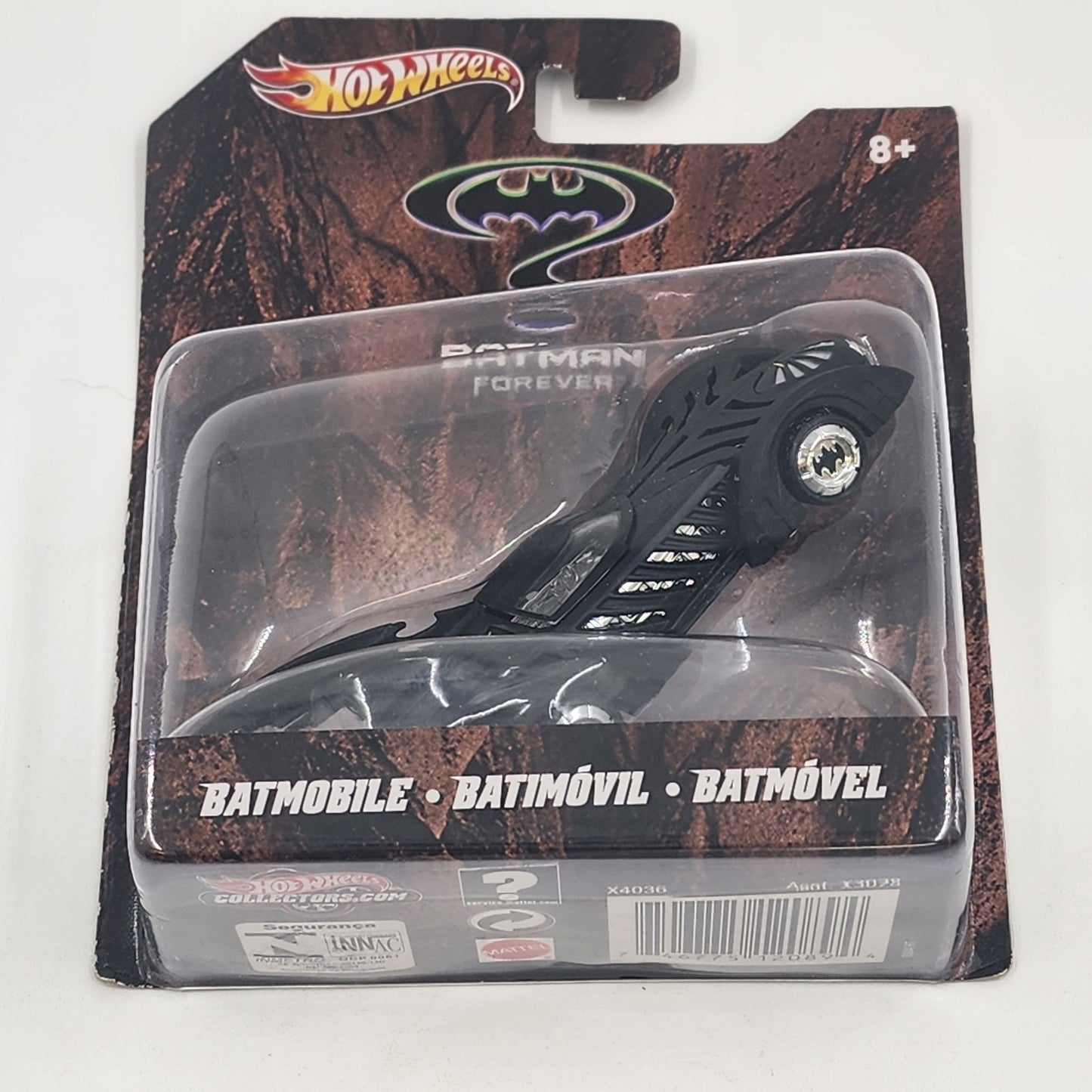 Mattel X4036 Hot Wheels Batman Forever Black Batmobile Sealed Collectible 2011