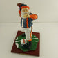 Game Day Santa Auburn University 1998 Limited Edition Figurine on Wood Base 9"h