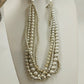 Plunder Large Faux Pearl & Silver Tone Chunky Statement Multistrand Necklace