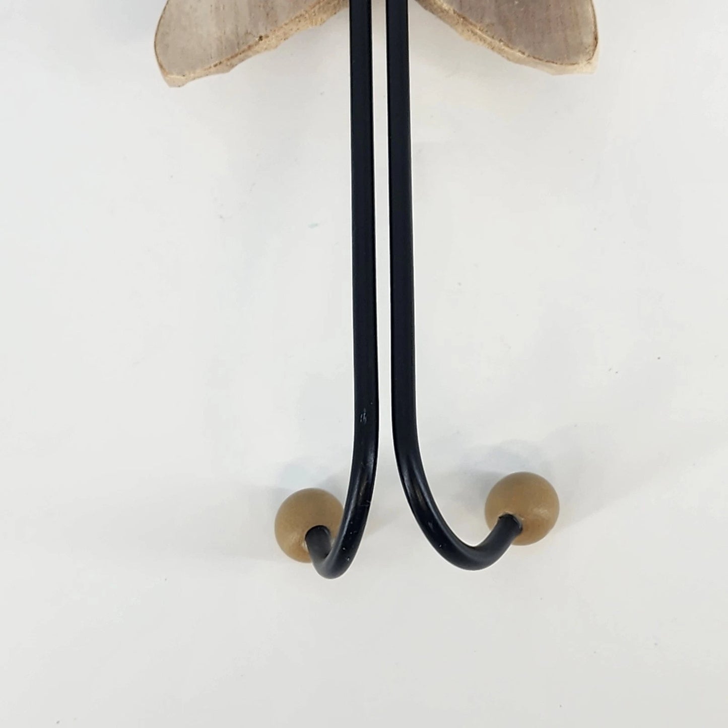 Wooden Starfish Wall Hanger 2 Hook Coastal Nautical Beach Decor