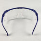 Gateway Strobe Safety Glasses Lightweight Telescoping Temples Side Shields Z87.1 (Blue Frame, Clear Anti Fog Lens)