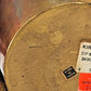 Kirklands Brass Bucket Basket 5" Rope Twist Around Body Tooled Handle Vintage