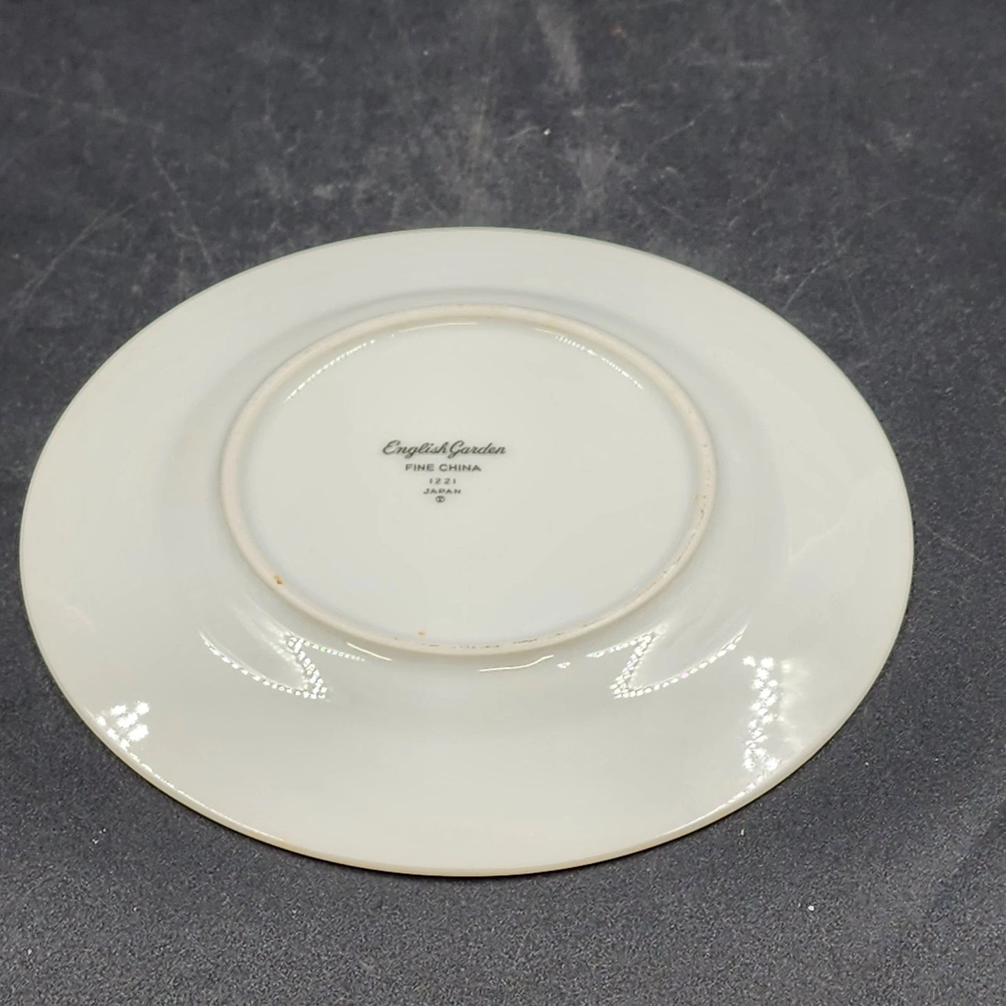 English Garden 1221 Bread Butter Plates Set of 6 Platinum Fine China 6.5" Japan