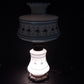 Quoizel Abigail Adams Blue Floral Milk Glass 3 Way Gone With The Wind Lamp Vtg