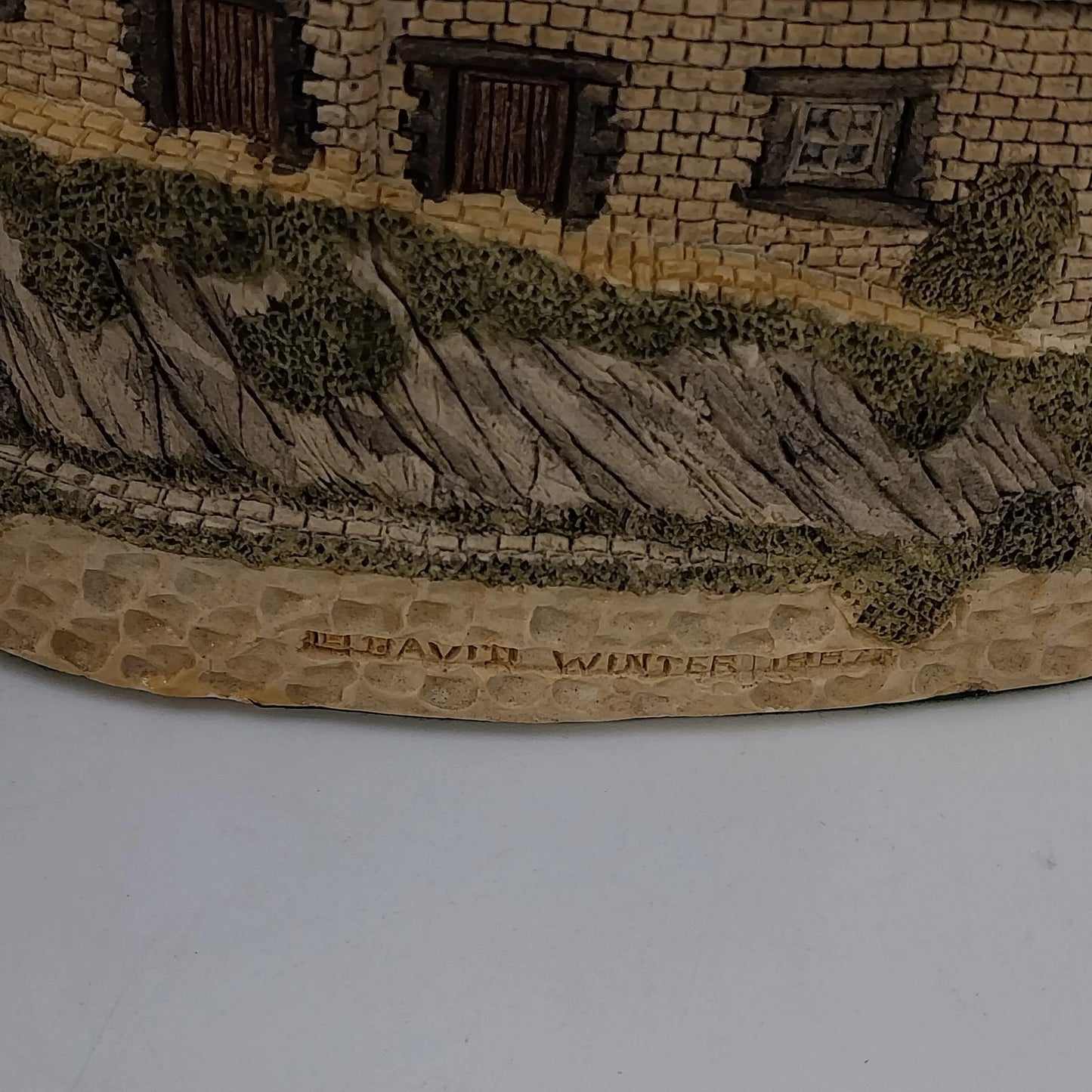 David Winter Miners Row Midlands Collection 1987 Box 2 Lamp Posts Orig Box Vtg