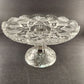 Duncan Miller Pedestal Cake Stand EAPG Paneled Diamond Quartered Block Vintage