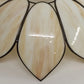 Vintage Slag Glass Tulip Pendant Lamp Shade 17 Inch Brass Fitter
