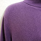 The Tog Shop Women's Large Purple 100% Acrylic Turtleneck Knit Pullover Top
