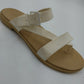 Crocs Iconic Comfort Tulum Sandals White Straps Women's 7 Buckle Comfort Slipper