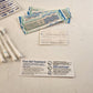 Pocket Sized Plastic Frist Aid Set with Bandages Santi Wipes Q-tips and Band aid