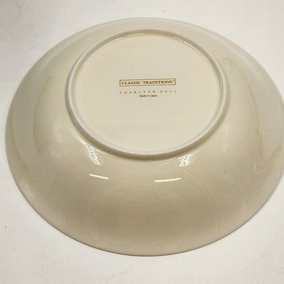 Set of 4 Charlton Hall Classic Tradition Christmas Soup Bowls 7.5" Porcelain