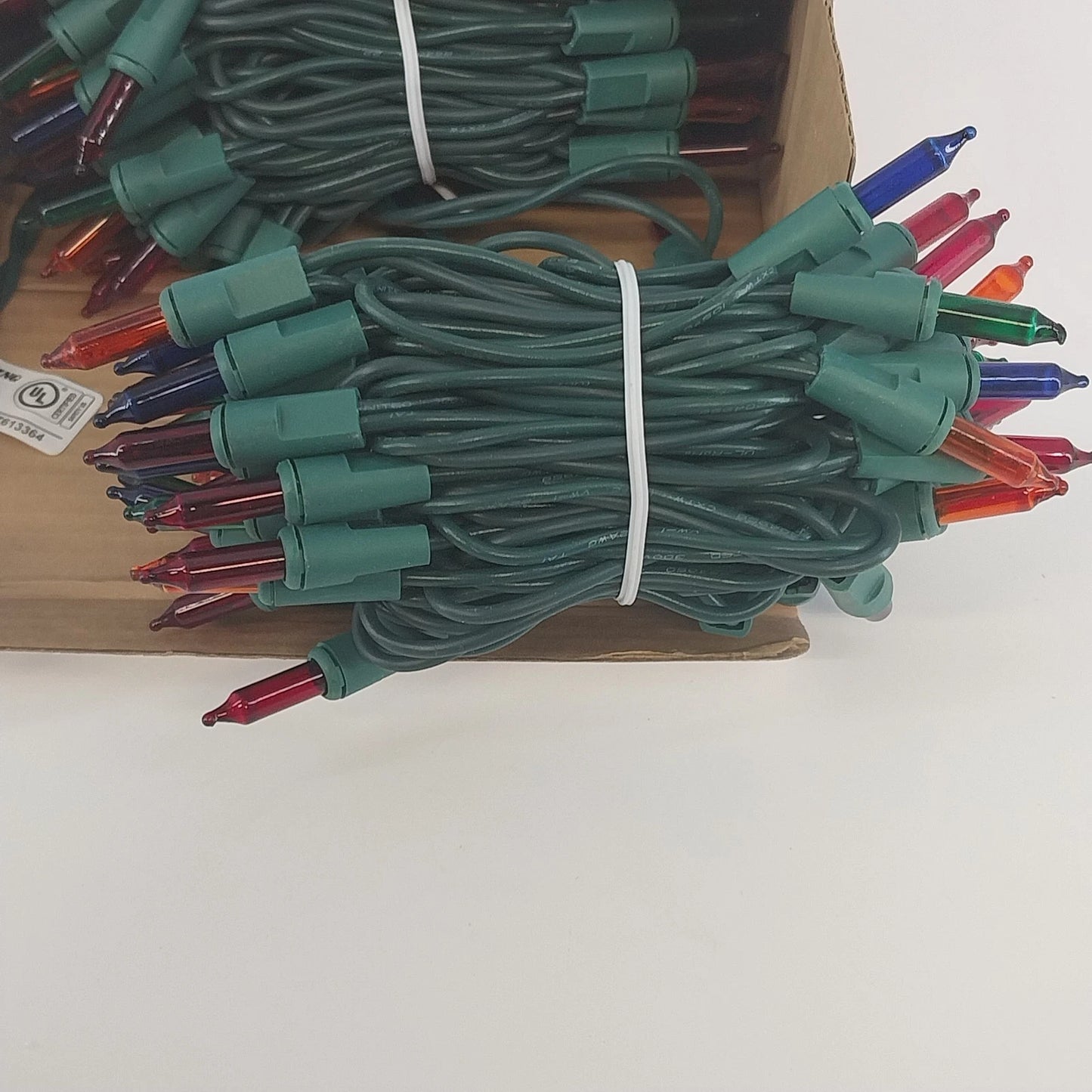 250 Multicolor Mini Christmas Lights Green Wire 50 ft Indoor Outdoor NIB