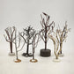 7 pc Christmas Village Trees Lot White Frosted & Bare Branch 5" Lemax Dept 56