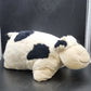 Pillow Pets Cow Plush Stuffed Animal Black White Spotted 18" Polyester China