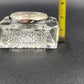 Linden Crystal Quartz Desk Clock Tabletop Crystal Clear Glass 4" West Germany