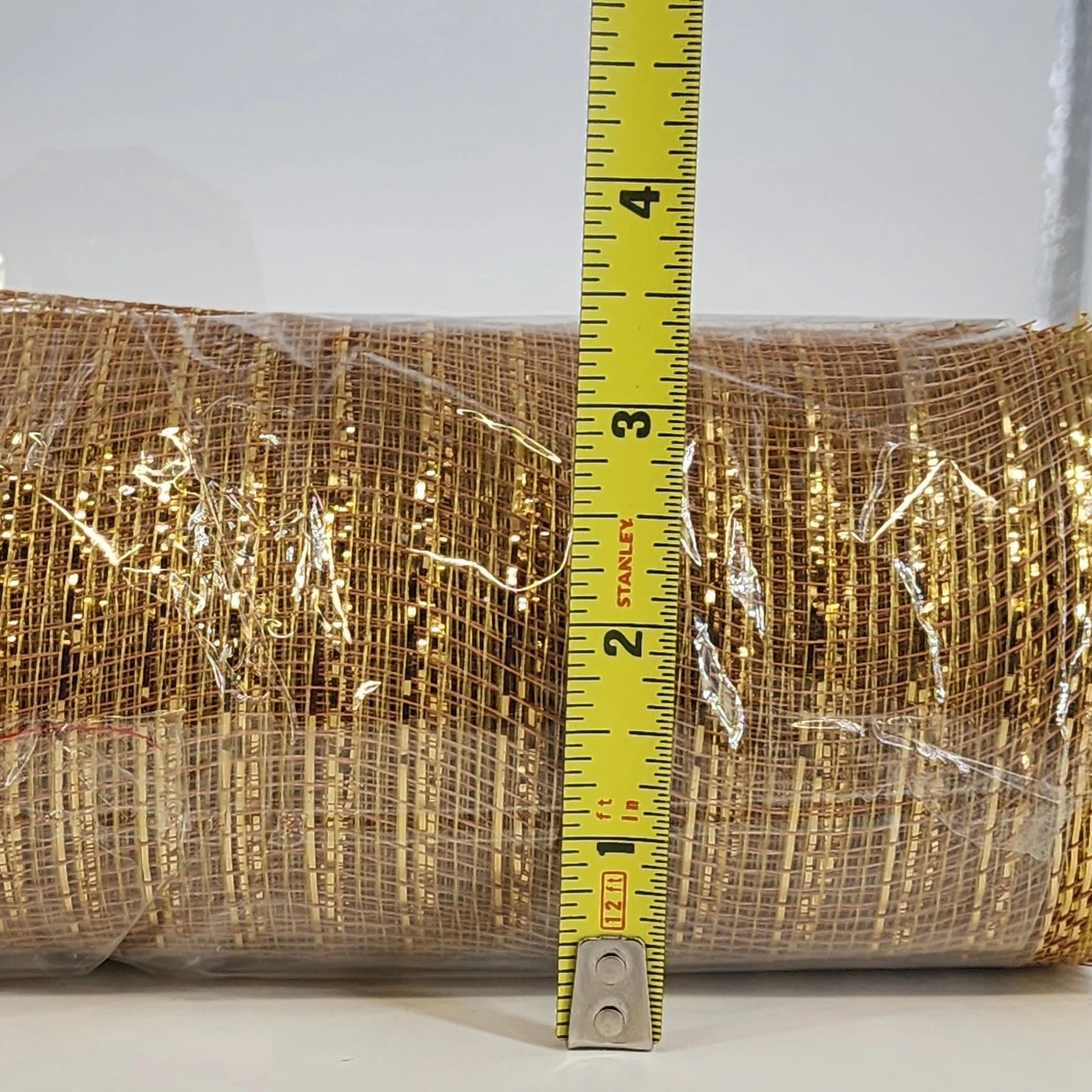 4 Rolls Deco Mesh Ribbon 10" x 30 ft Each Metallic Sparkle Wreath Supplies China