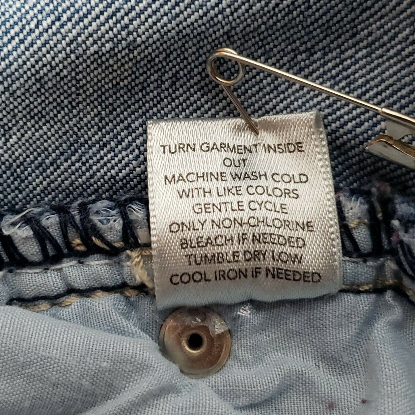 Christopher Banks Distressed Denim Jeans Size 14 Blue Stretch Embellished Women