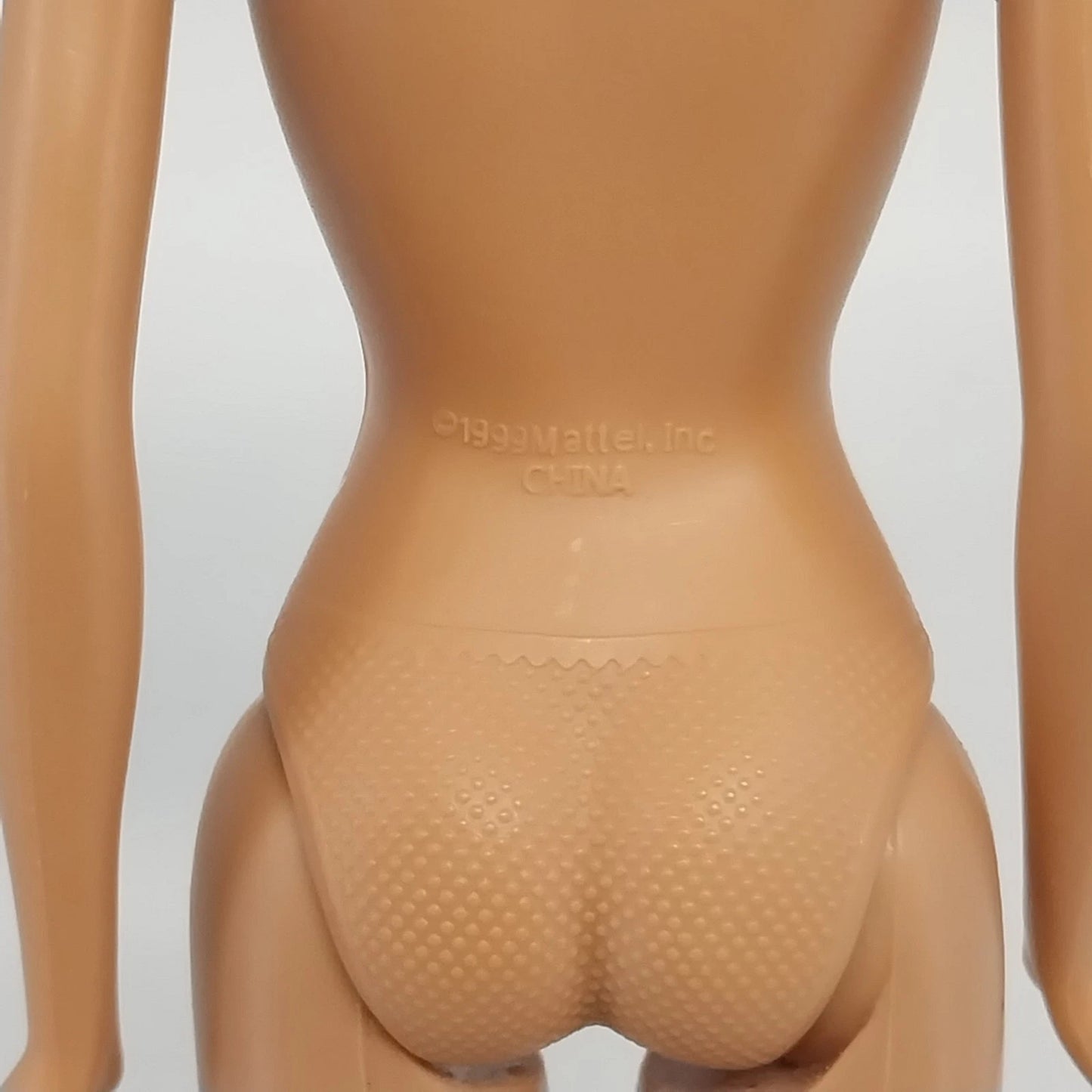 Mattel Barbie Sweetie Blonde Bendable Knees Pink Lips Nude 1998 Head 1999 Body