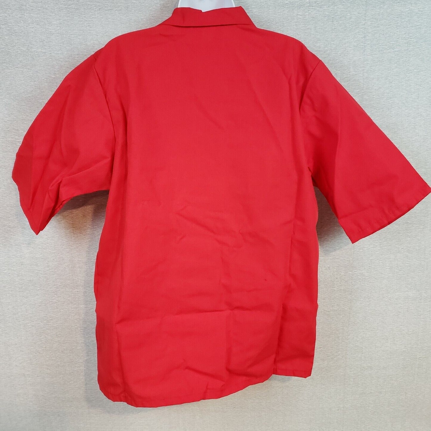 Fame Fabrics K71 Red Unisex Server Smock Medium 2 Pocket Work Uniform