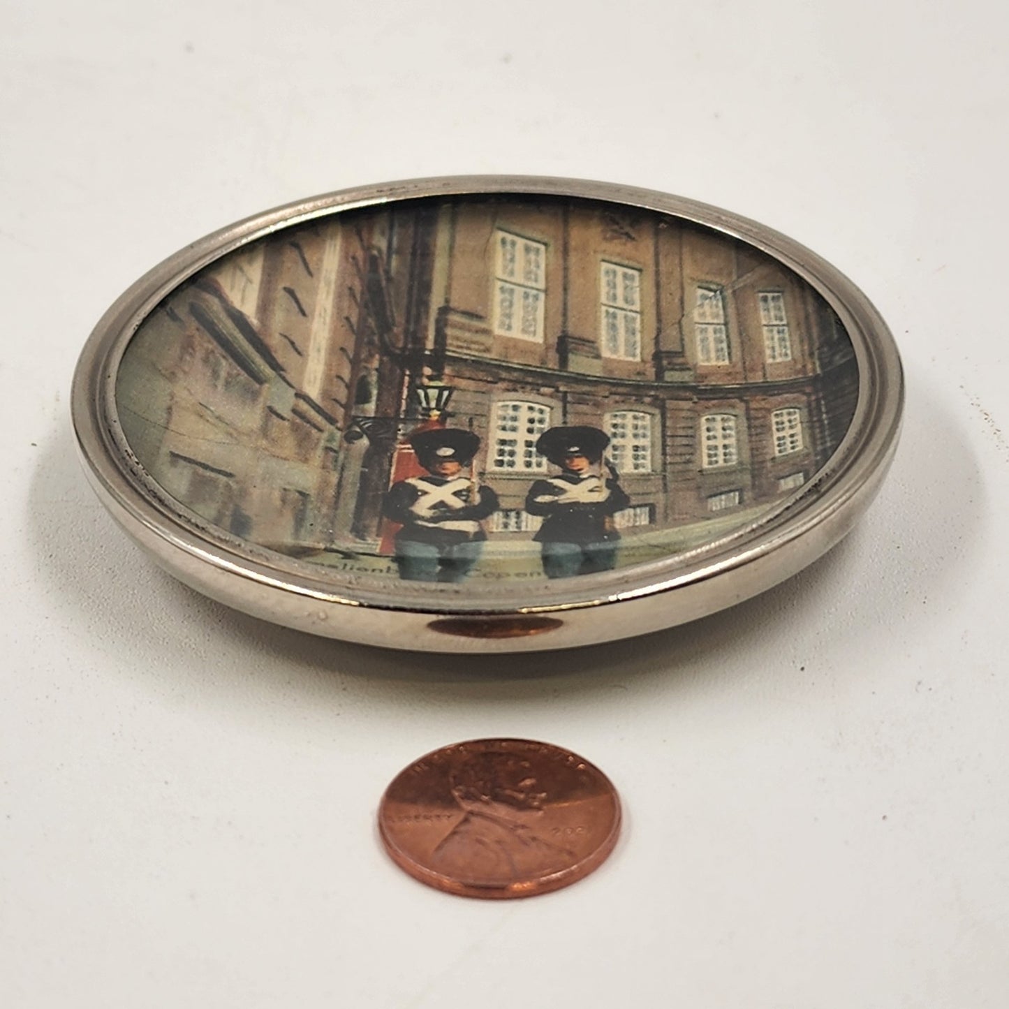 Royal Amalienberg Copenhagen Stainless Steel Trinket Dish Decor Collector Plate