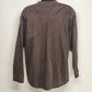 Bruno Mens Linen Cotton Blend Shirt XL Brown Button Down Italy