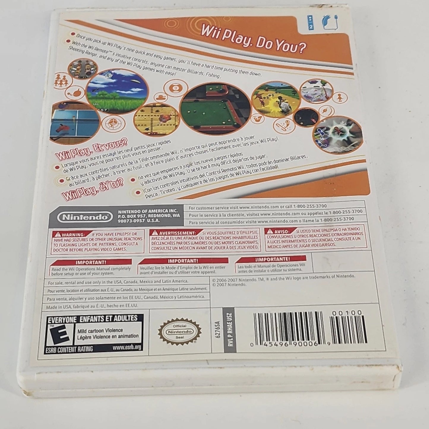 Wii Play Nintendo Wii Game Complete CIB Motion Mini Games