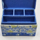 Marjolein Bastin Hobby Gift Denim & Daisies Fabric Sewing/Jewelry Craft Box Vtg
