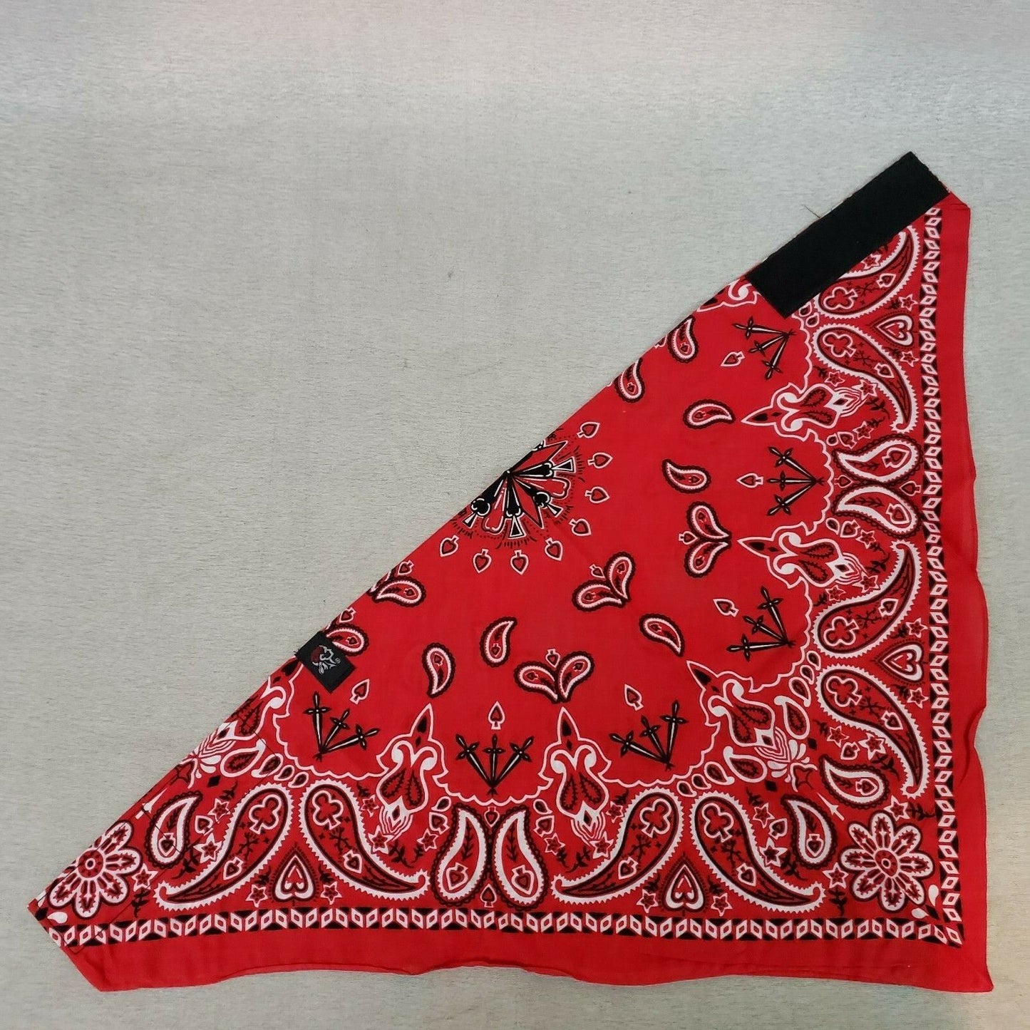 ZANheadgear 3-In-1 Bandanna SportFlex Red Paisley BV003 Adult Hook & Loop
