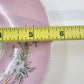 Pink Porcelain Teacup Saucer Blue Flowers Gold Trim 6" No. 7892 Vintage