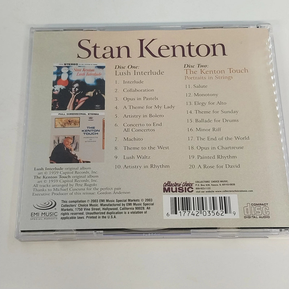 Stan Kenton Lush Interlude The Kenton Touch 2 CD Set CCM-356-2 2003