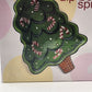 Boston Warehouse Christmas Tree Dip Bowl & Candy Cane Spreader Set Holiday China