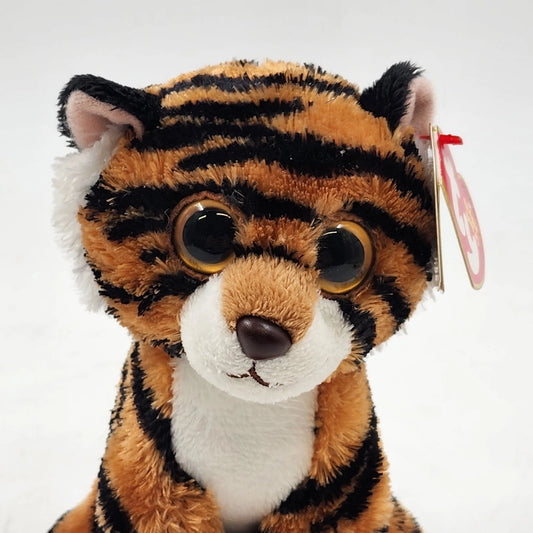 Ty Beanie Babies Stripers 2011 Tabby Cat Plush Orange Tiger Stripes 6" Polyester