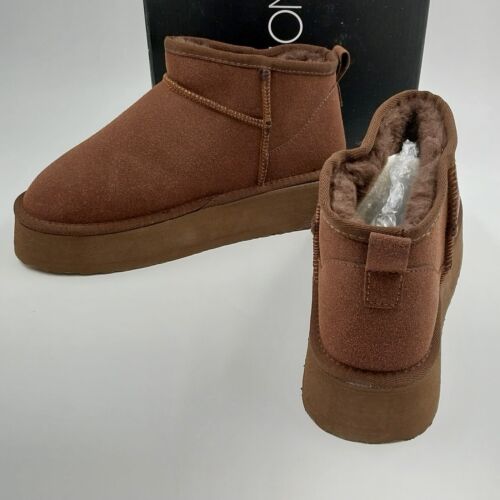 Women's Boots Classic Ultra Mini Platform Chocolate Suede Size 10 US FashionNova