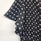 Style & Co Tunic Top Women 14 Black White Polka Dot Long Sleeve Blouse Polyester