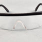 ERB Sting Ray Safety Glasses Half Frame Telescoping Temples UV Protection Z87.1+ (Black, Clear & Untreated)