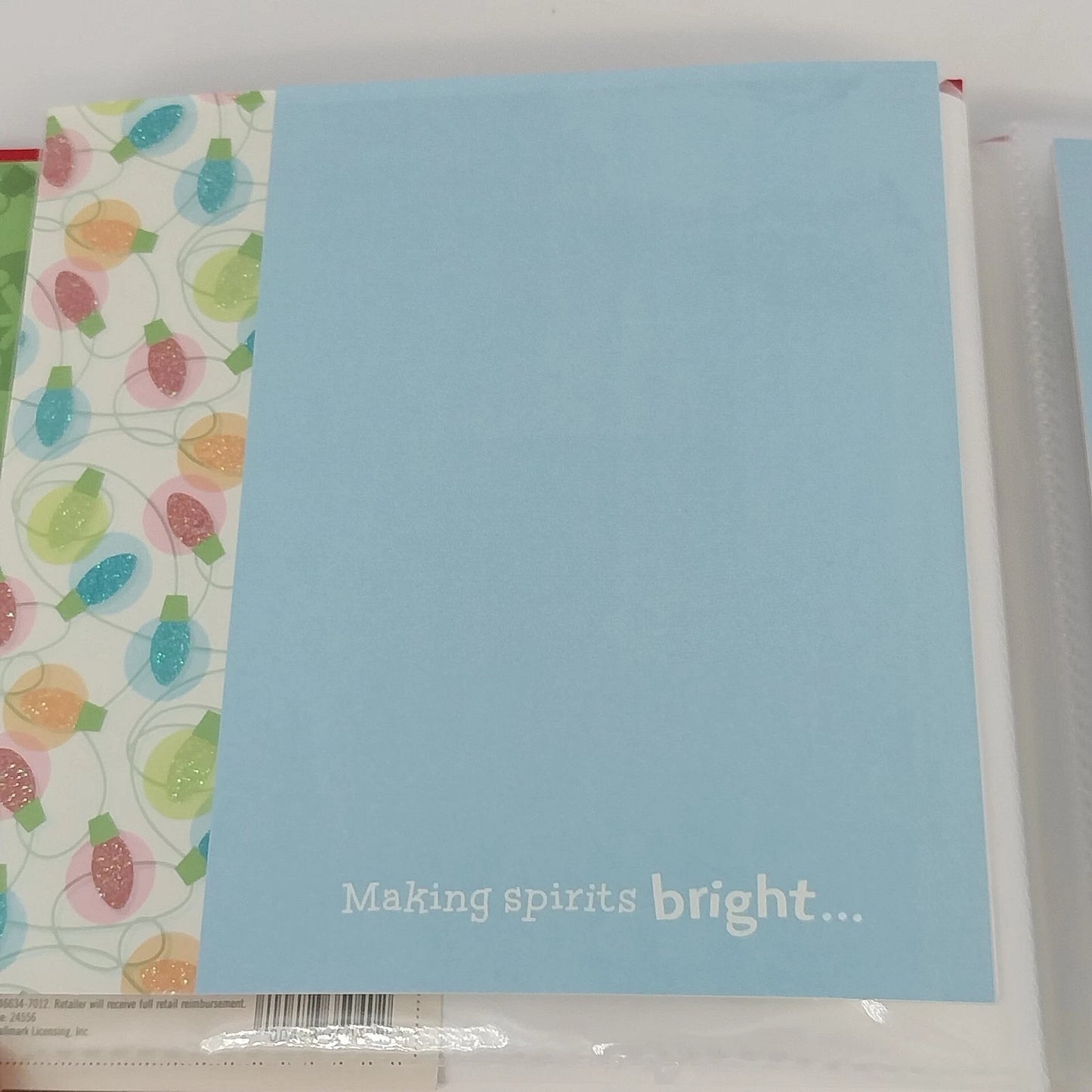 Hallmark Christmas Tis the Season Instant Scrapbook 20 Pages 6" x 6" Red New