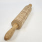 Springerle Cookie Roller Mold Rolling Pin 15" Embossed Natural Wood West Germany