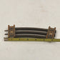 3 Model Train Curve Track Sections O Gauge 45 Degree 31" Dia Rusty 6" Long Each