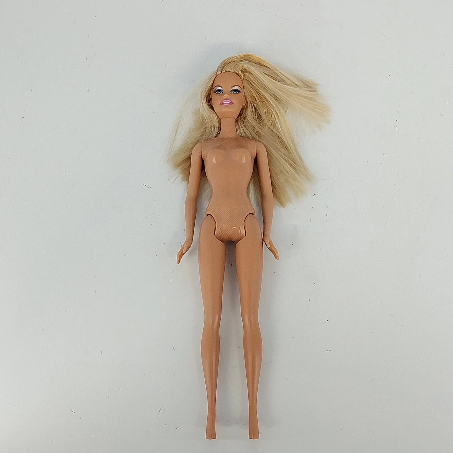 Barbie Doll Mattel 1998 Head 1999 Body Nude Belly Button Blonde Blue Eyes