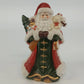 Santa Christmas Ceramic Figurine Tree Teddy Bear Candy Cane Holiday Decor 5.75"